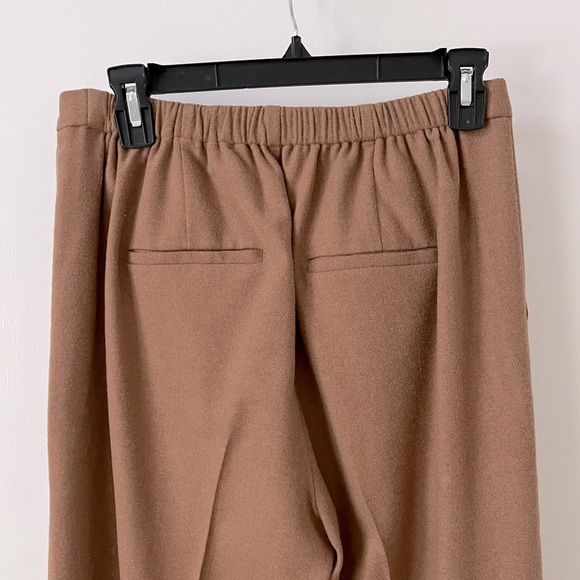 Vince Wool Blend Brushed Mid Rise Easy Pull-On Pant in Dark Beach Corpcore - Picture 10 of 14